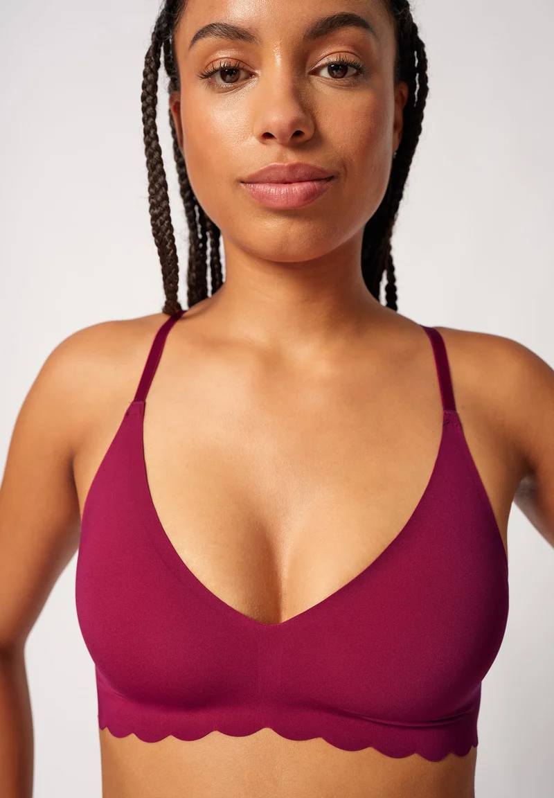 Micro Essentials Soft bra remov. pads | beet red 081474-08S770