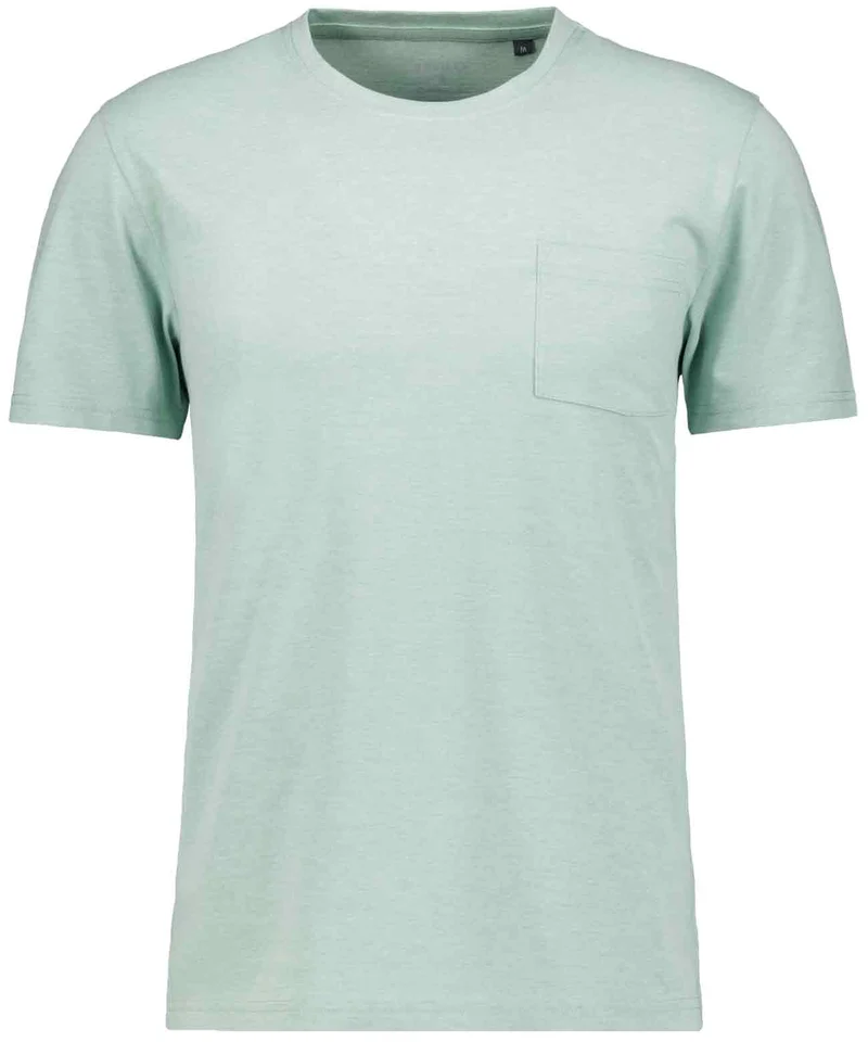 T-Shirt uni mit Brusttasche