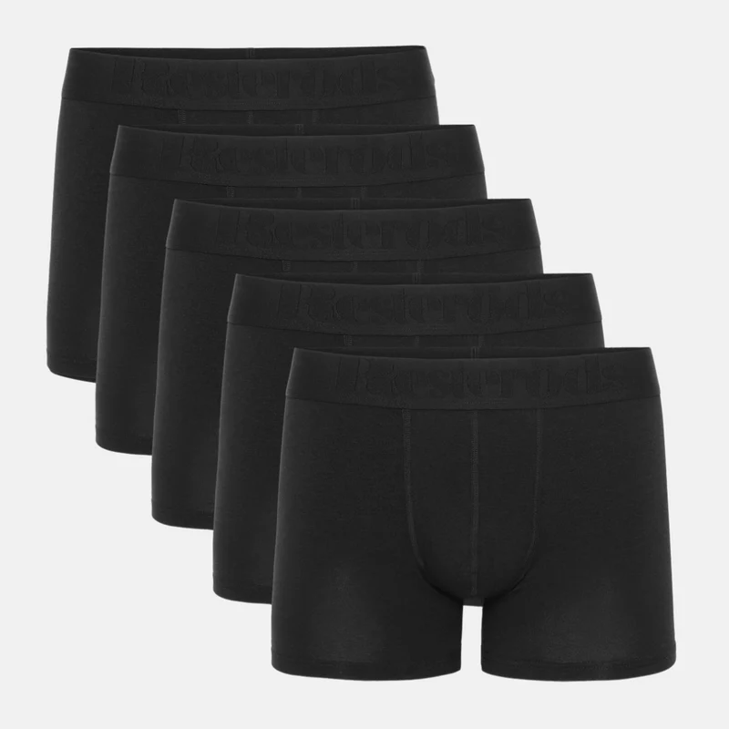 5er-Pack Schwarze Bambus-Unterhosen