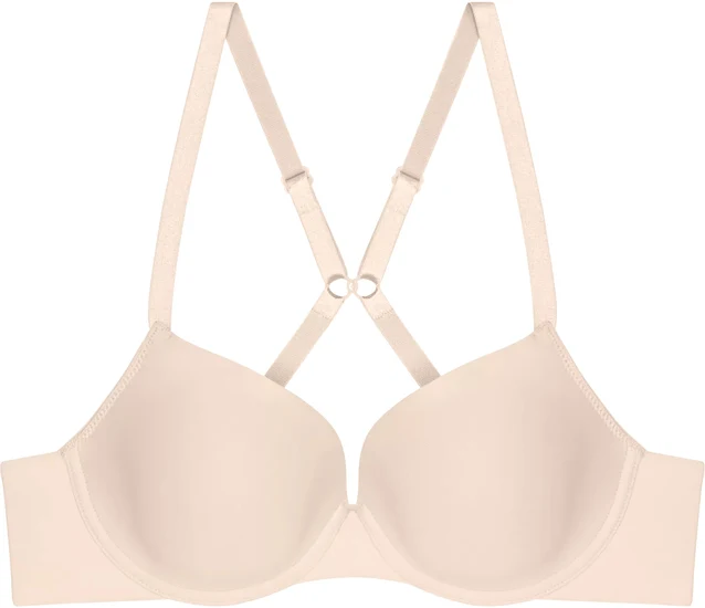 Triumph Pure Micro Bügel-BH mit Halbschale und Einlage cameo beige