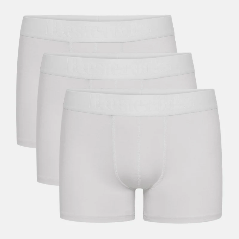 3er-Pack weiße Bambus-Unterhosen