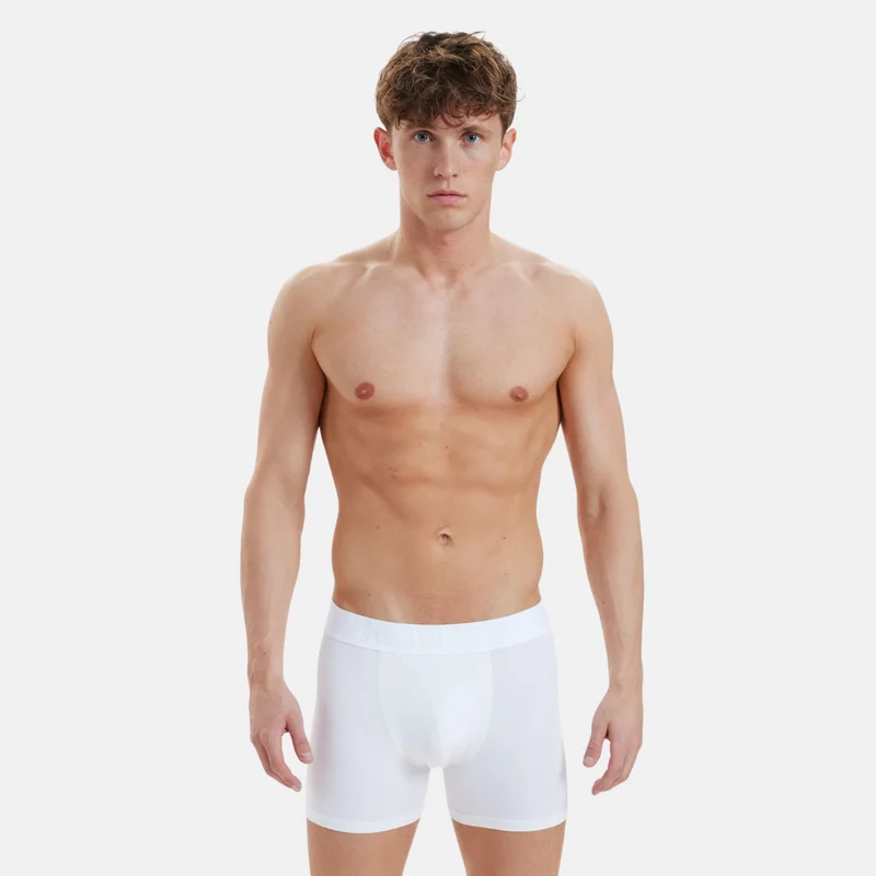 3er-Pack weiße Bambus-Unterhosen