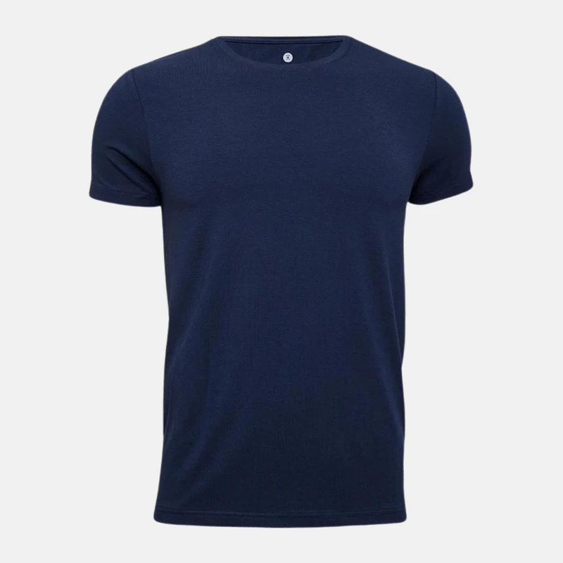 Blaues Bambus-T-Shirt