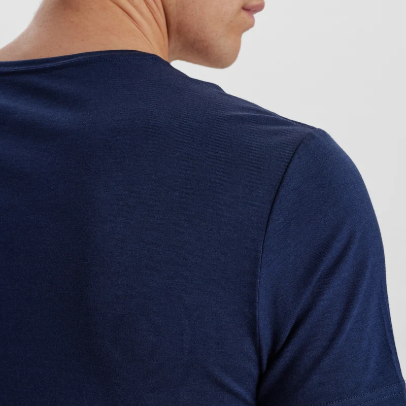 Blaues Bambus-T-Shirt