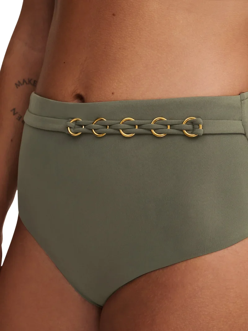 Chantelle Bademode - Emblem Full Bikini Brief Khaki Grün