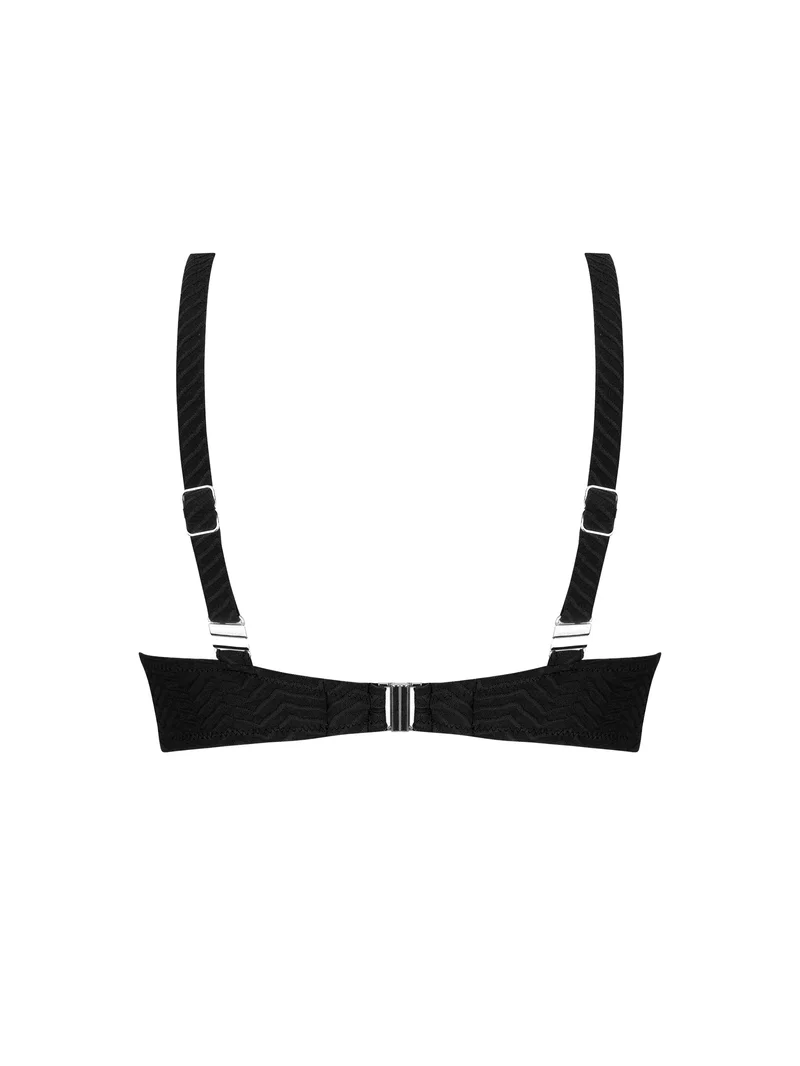 Antigel Swimwear von Lise Charmel - La Zigzag Halter-Bikini-Oberteil mit Bügeln, Schwarz