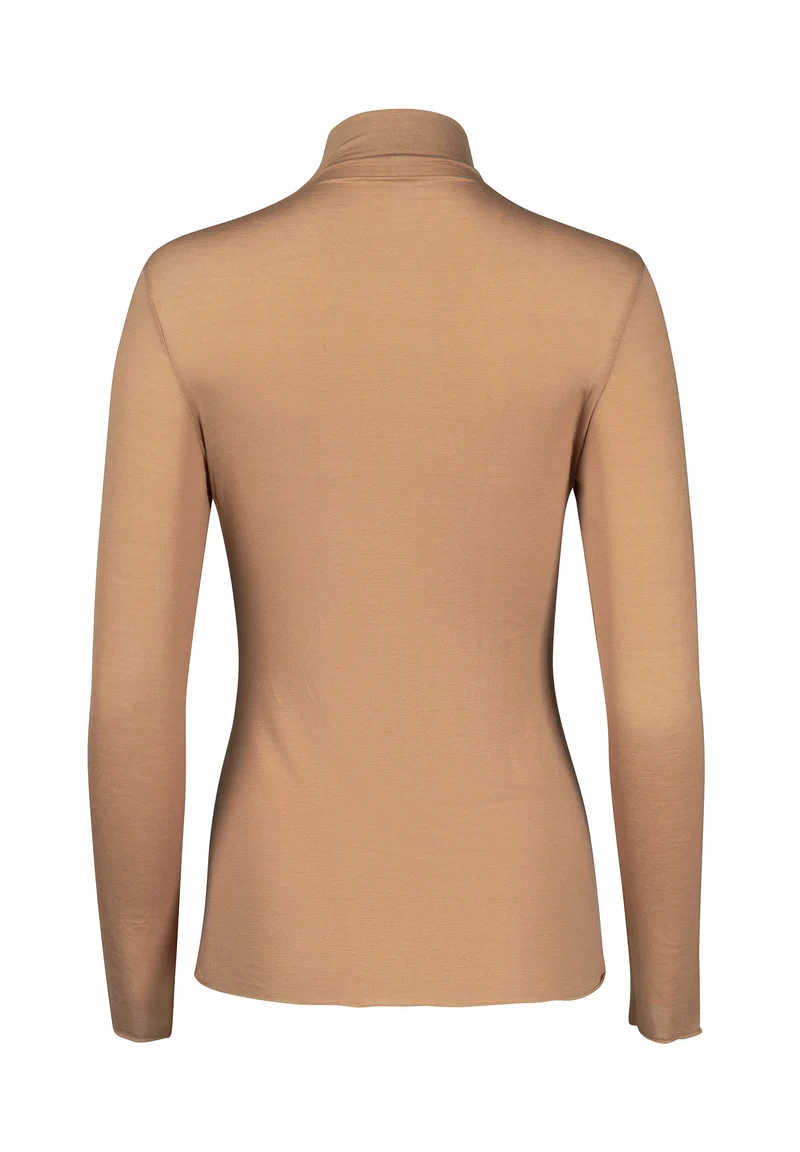 CashmereDeluxe Turtle-Neck Shirt | camel 087827-08A390