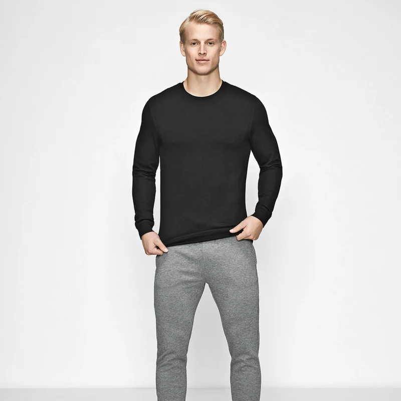 Schwarzes Sweatshirt aus Bambus