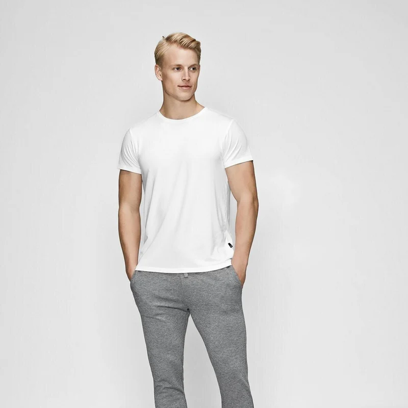 Weißes Bambus-T-Shirt