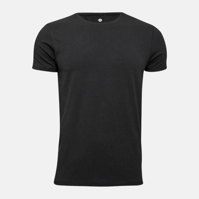 Schwarzes Bambus-T-Shirt