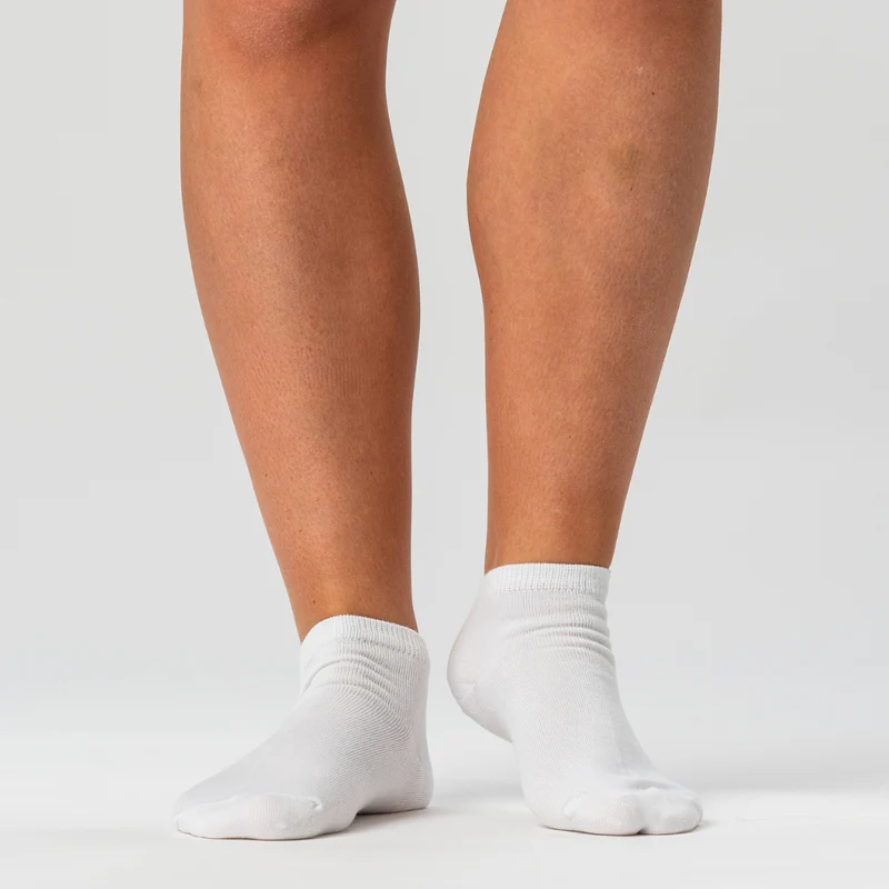 5er-Pack weiße Bambus-Socken