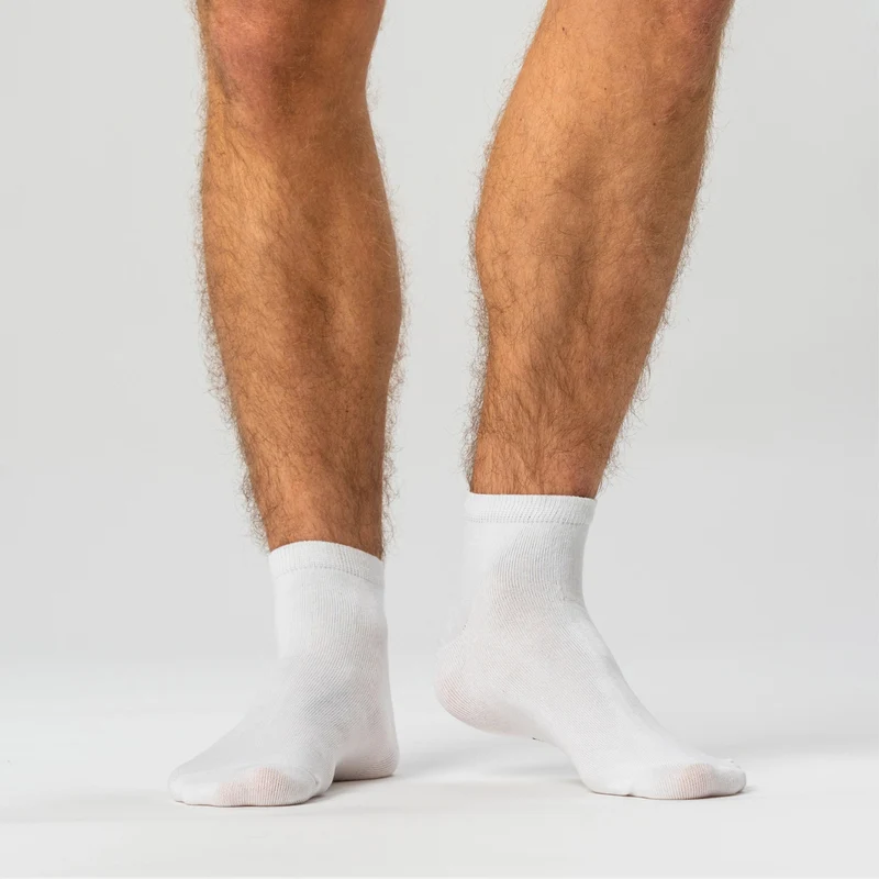 5er-Pack weiße Bambus-Socken