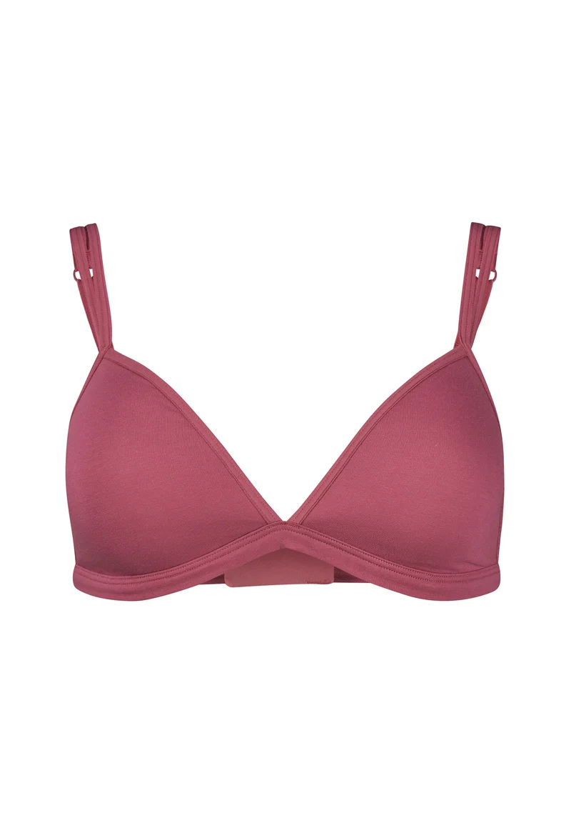 SKINY ADVANTAGE Cotton Stretch Padded triangle bra | rose wine 087102-08A136