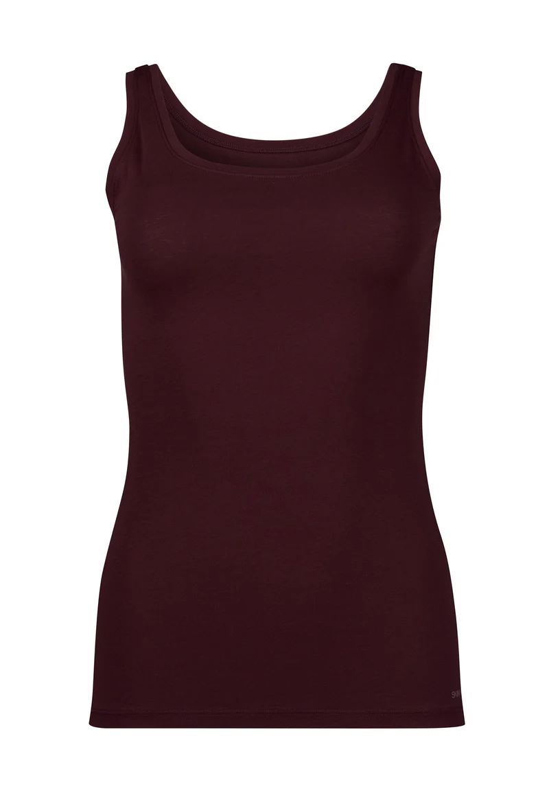 SKINY ADVANTAGE Cotton Stretch Tank top 2 pack | rosewine selection 087098-08A139
