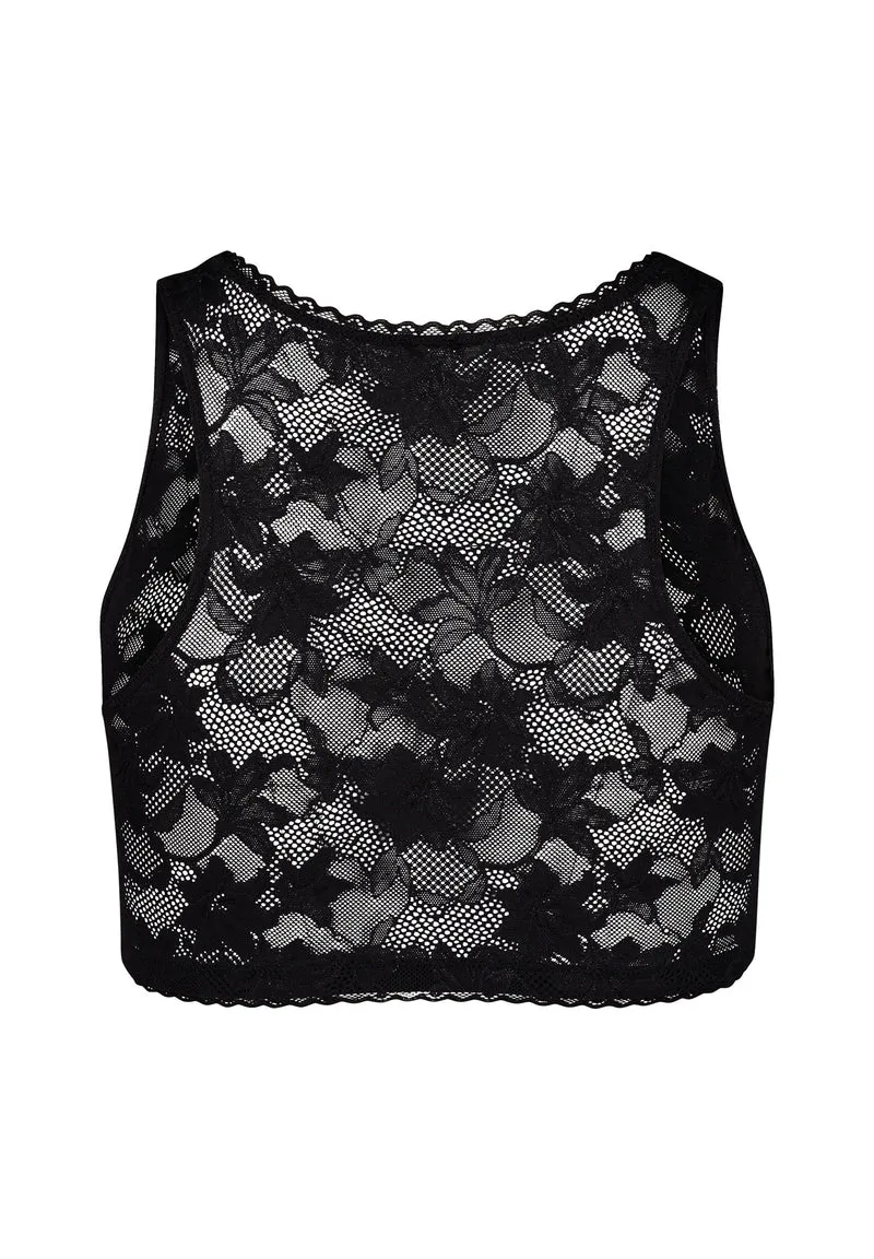 Stretchlace Crop Top | black 087439-087665