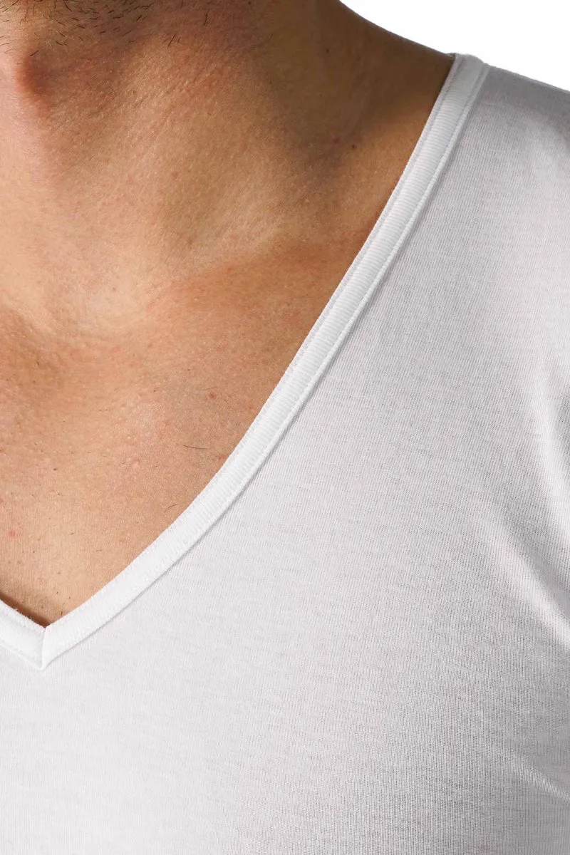 T-Shirt, V-Ausschnitt, CASUAL COTTON