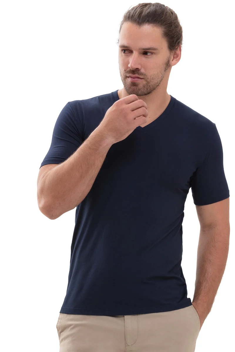 T-Shirt, V-Ausschnitt, HYBRID