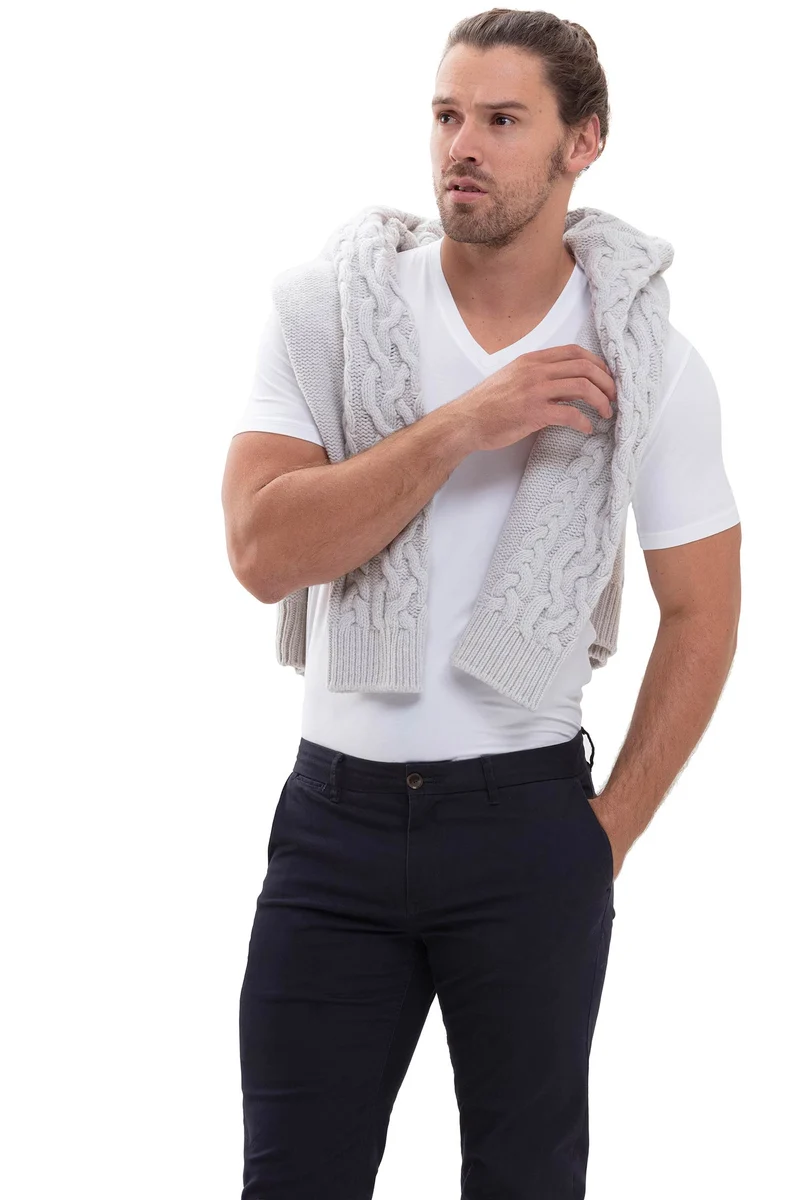 T-Shirt, V-Ausschnitt, HYBRID