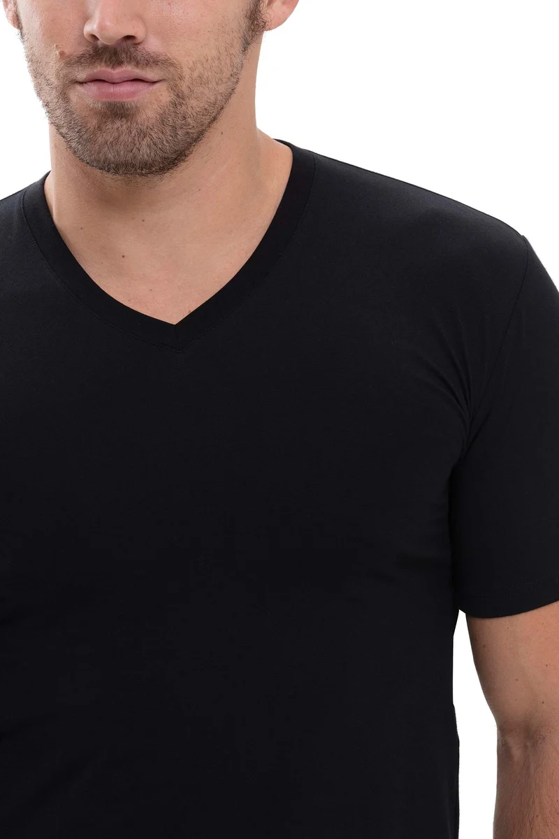 T-Shirt, V-Ausschnitt, HYBRID