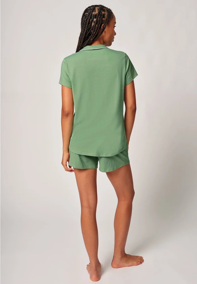 Night In Skiny 03 Pyjama short | basil 084528-08S767