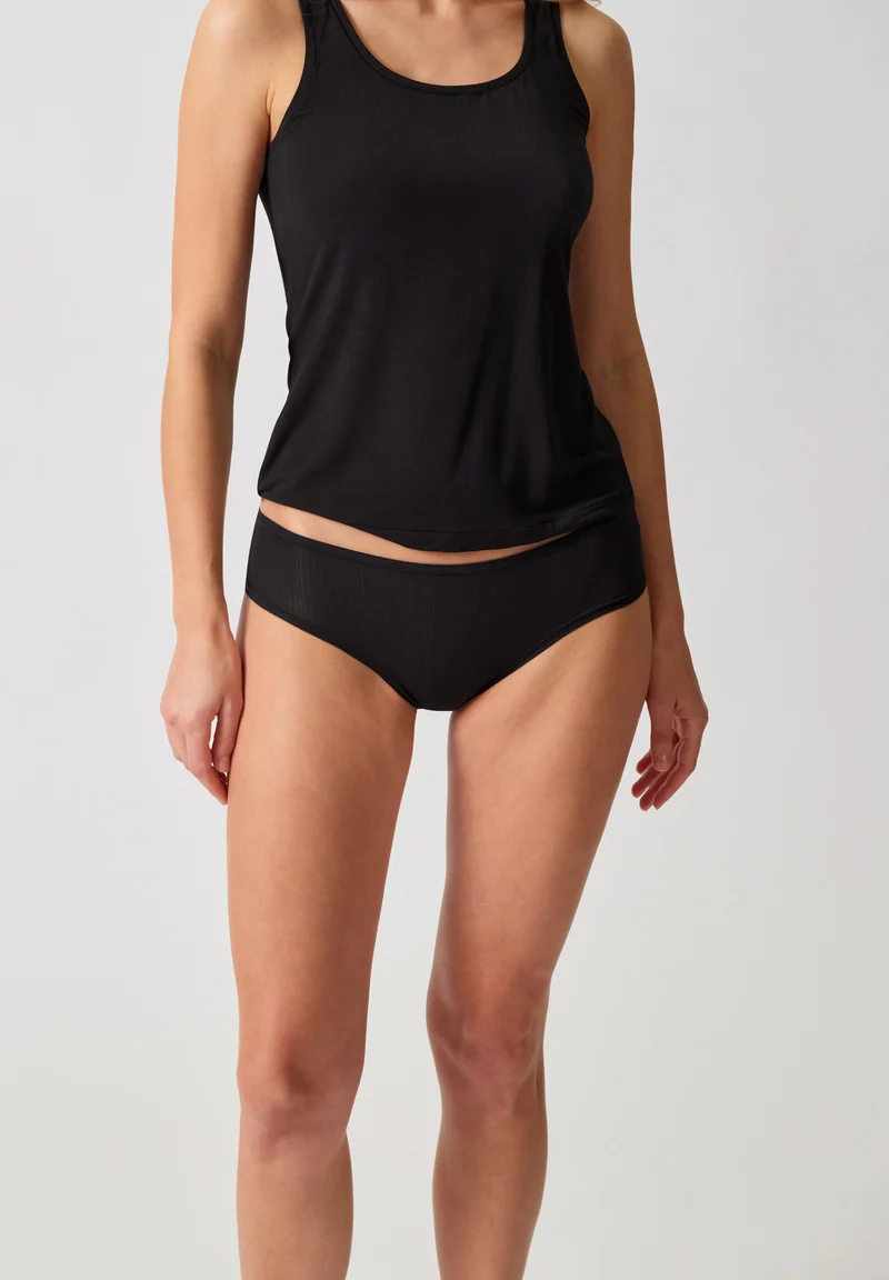 Sheer Modal Panty | black 087729-087665