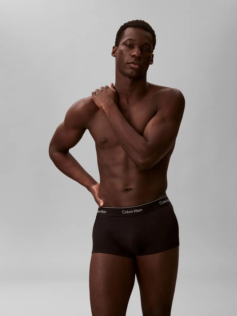 3 Pack Low Rise Trunks - Icon Cotton Stretch