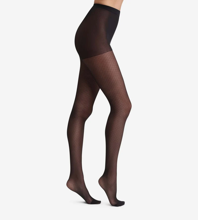 Schwarze Strumpfhose Illusion Netz Dim Style