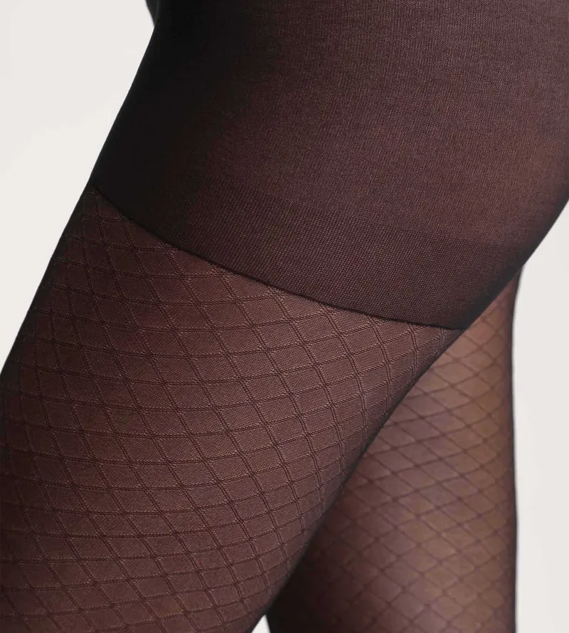 Schwarze Strumpfhose Illusion Netz Dim Style