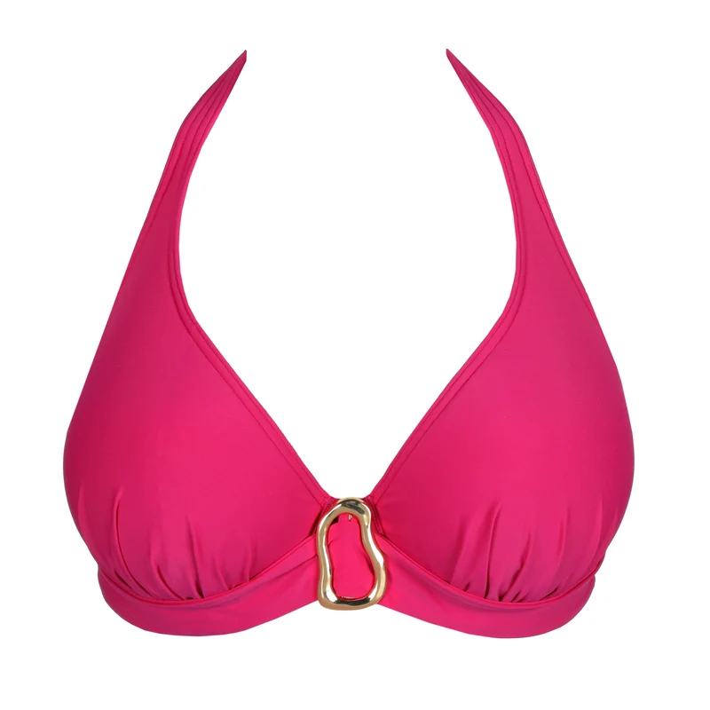 UVITA Deep Magenta Unterlegtes Bikini-Top tief.
