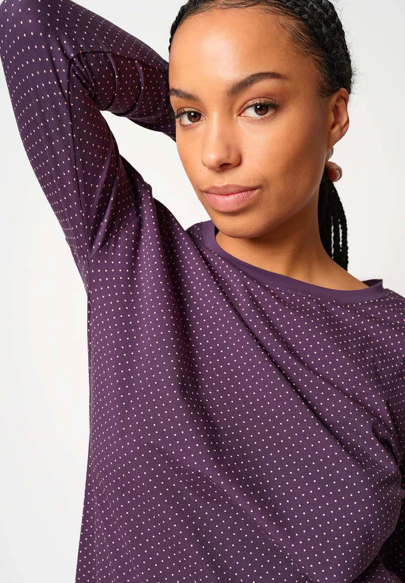 Night In Mix & Match Sleepshirt long sleeve | mysterioso dots 080773-08S924