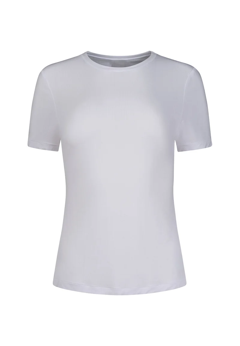 Sheer Modal Shirt short sleeve | white 087652-080500