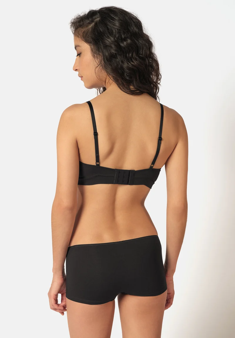 SKINY ADVANTAGE Cotton Stretch Soft bra remov. pads | black 087109-087665