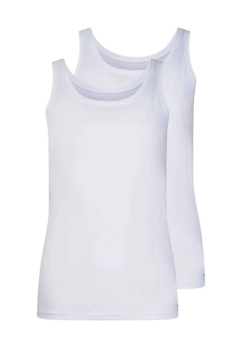 SKINY ADVANTAGE Cotton Stretch Tank top 2 pack | white 087098-080500