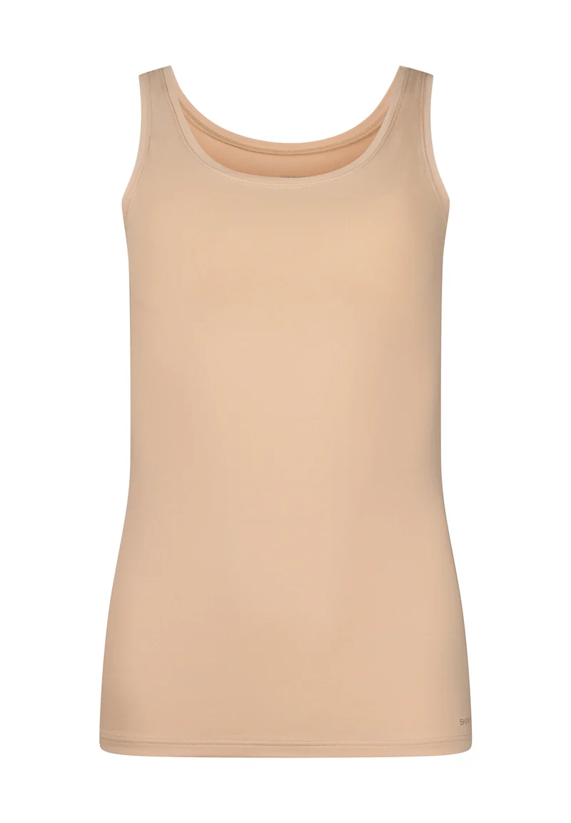 SKINY ADVANTAGE Cotton Stretch Tank top 2 pack | beige 087098-082409