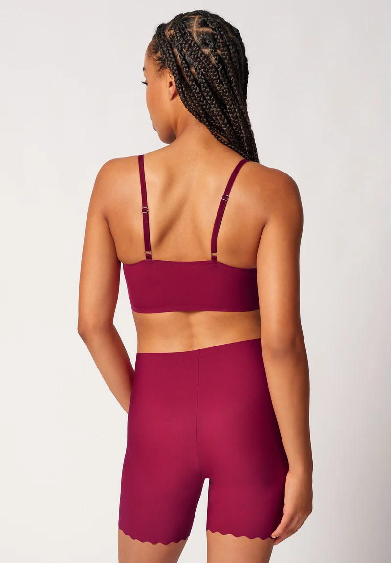 Micro Essentials Crop top remov. pads | beet red 084272-08S770
