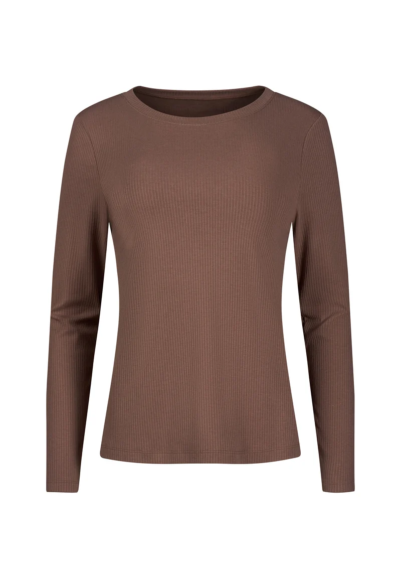Night In Skiny 02 Shirt long sleeve | deep taupe 087497-08A126
