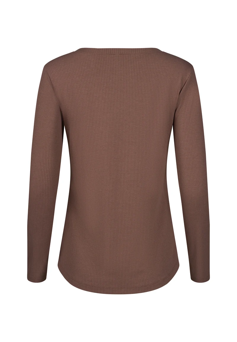 Night In Skiny 02 Shirt long sleeve | deep taupe 087497-08A126