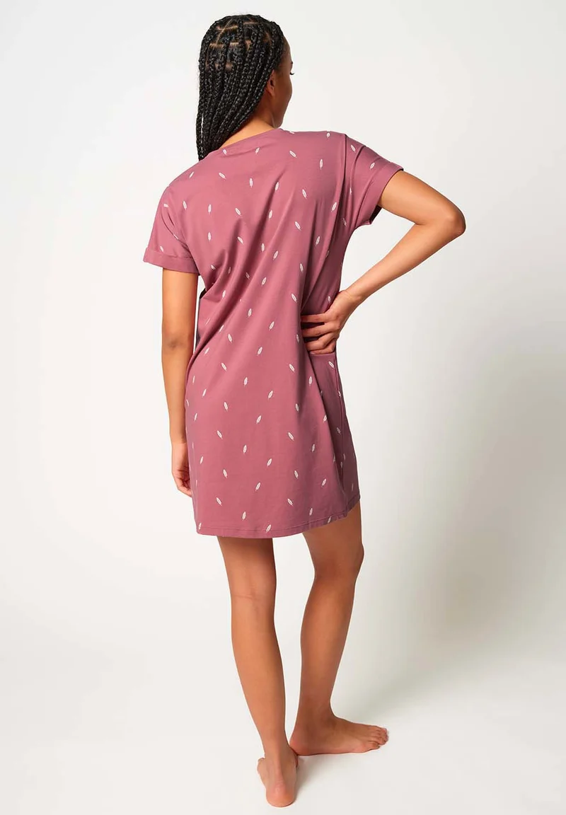 Night In Skiny 01 Sleepshirt short sleeve | decorose feathers 086951-08S934