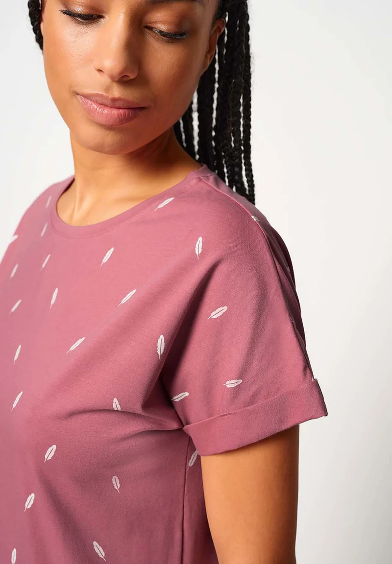 Night In Skiny 01 Sleepshirt short sleeve | decorose feathers 086951-08S934