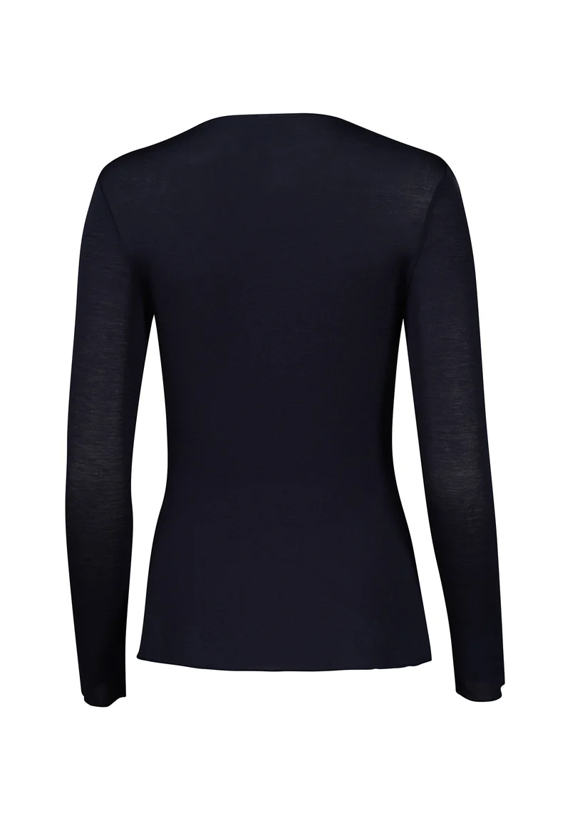 CashmereDeluxe Shirt long sleeve | crown blue 087731-080393