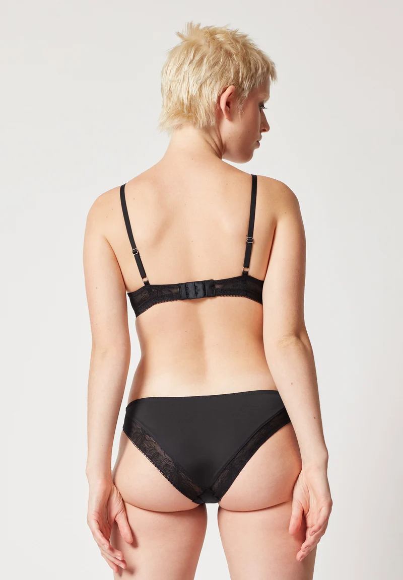 Micro Lace Spacer bra | black 080607-087665