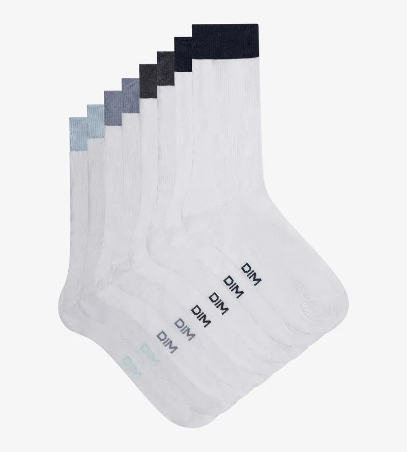 4 Paar Herrensocken Weiß EcoDim Mode