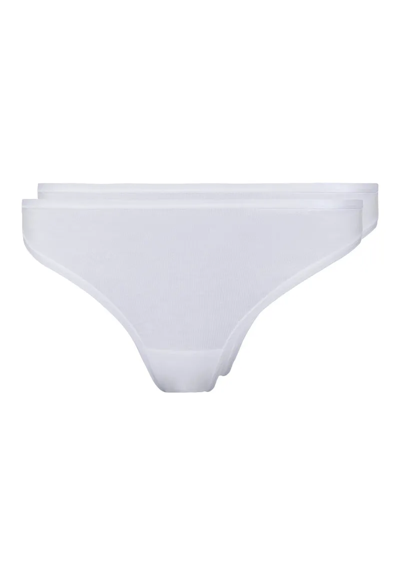 SKINY ADVANTAGE Cotton Stretch Thong 2 pack | white 087087-080500