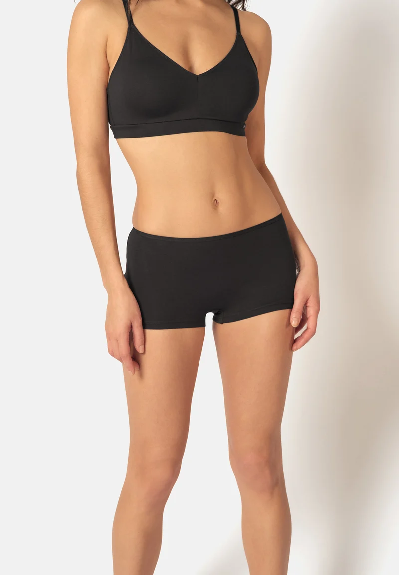 SKINY ADVANTAGE Cotton Stretch Boyleg shorts 2 pack | black 087081-087665