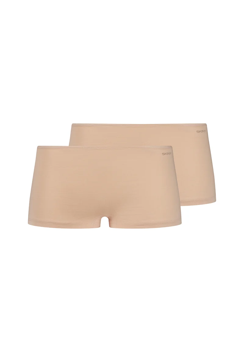 SKINY ADVANTAGE Cotton Stretch Boyleg shorts 2 pack | beige 087081-082409