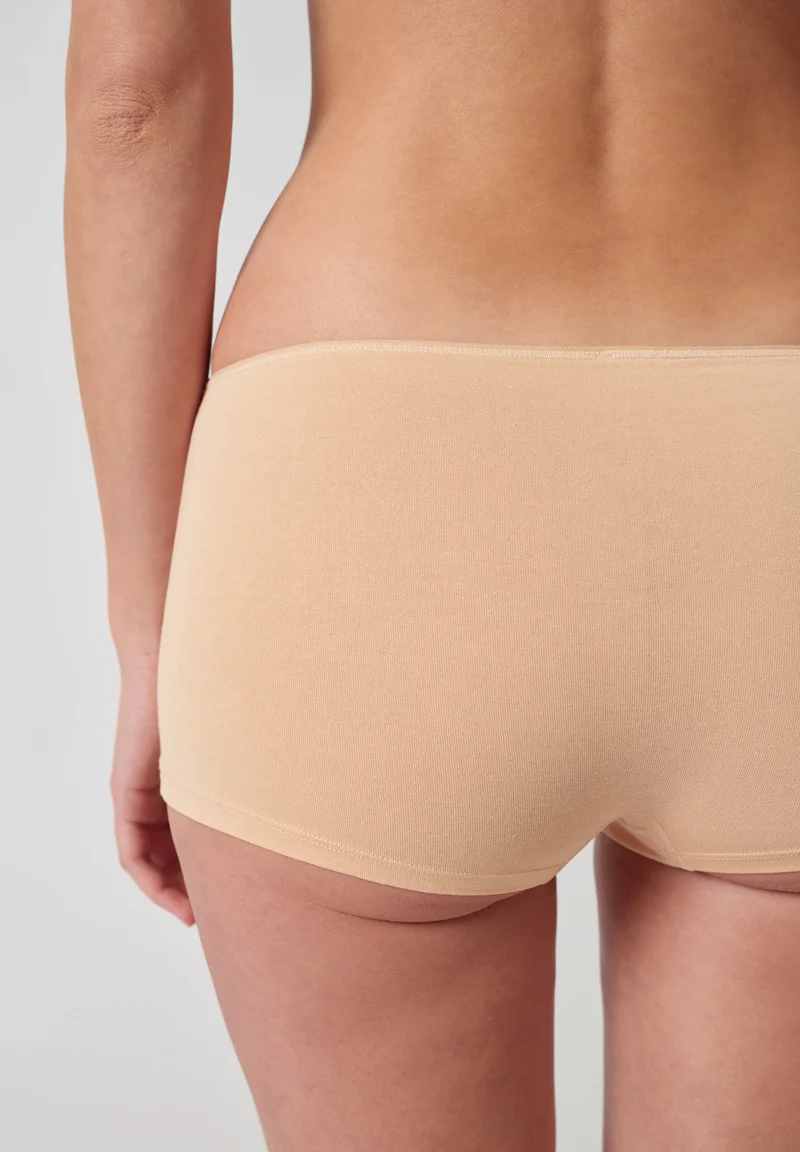 SKINY ADVANTAGE Cotton Stretch Boyleg shorts 2 pack | beige 087081-082409