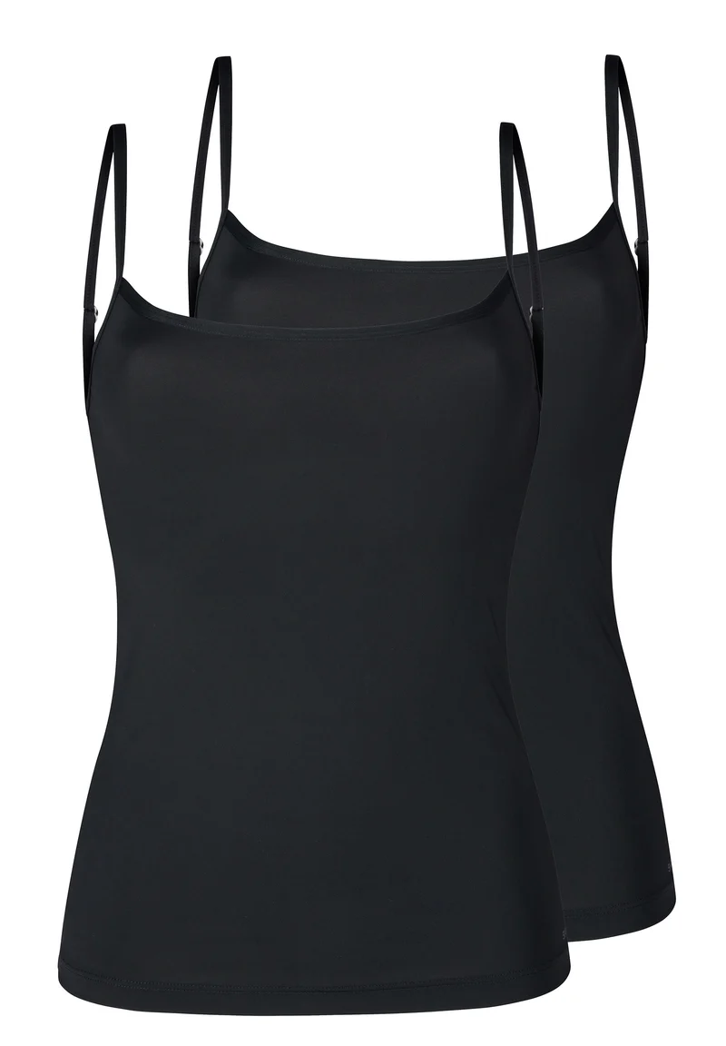SKINY ADVANTAGE Cotton Stretch Camisole 2 pack | black 087080-087665