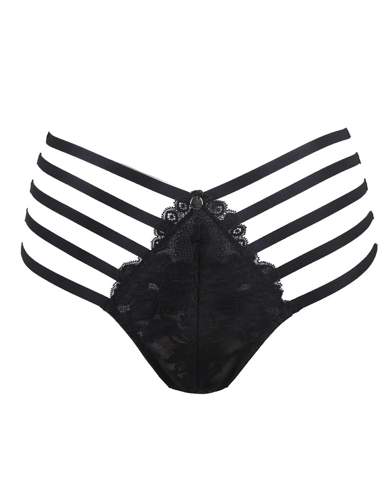Contradiction by Pour Moi Statement Strapped Brief Black
