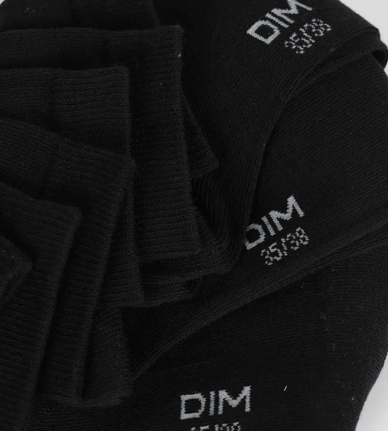 3 Paar Socken für Frauen Schwarz Baumwolle Nice Price