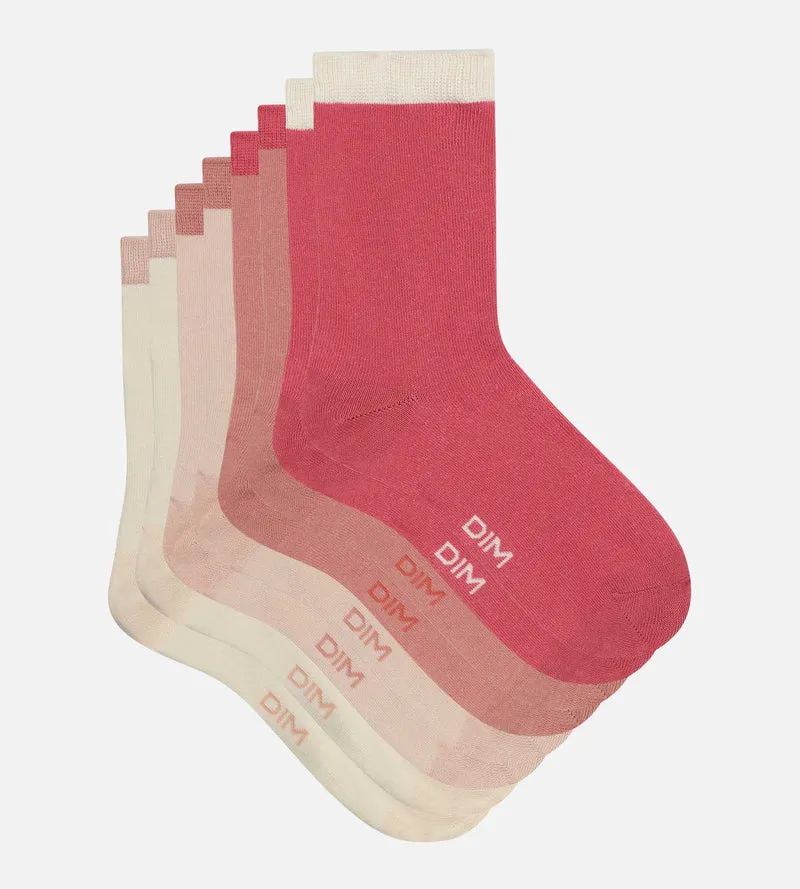4 Paar Socken für Frauen Rosa EcoDim Mode
